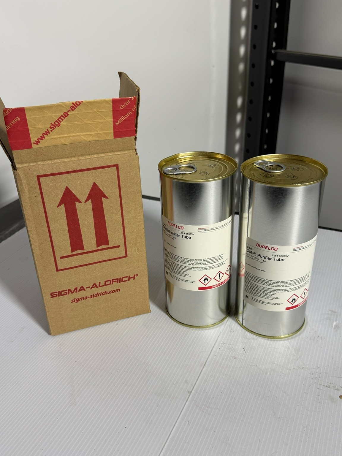 Lot of 3 Supelco 23906 OMI-2 Purifier Tubes Sigma Aldrich NEW Sealed