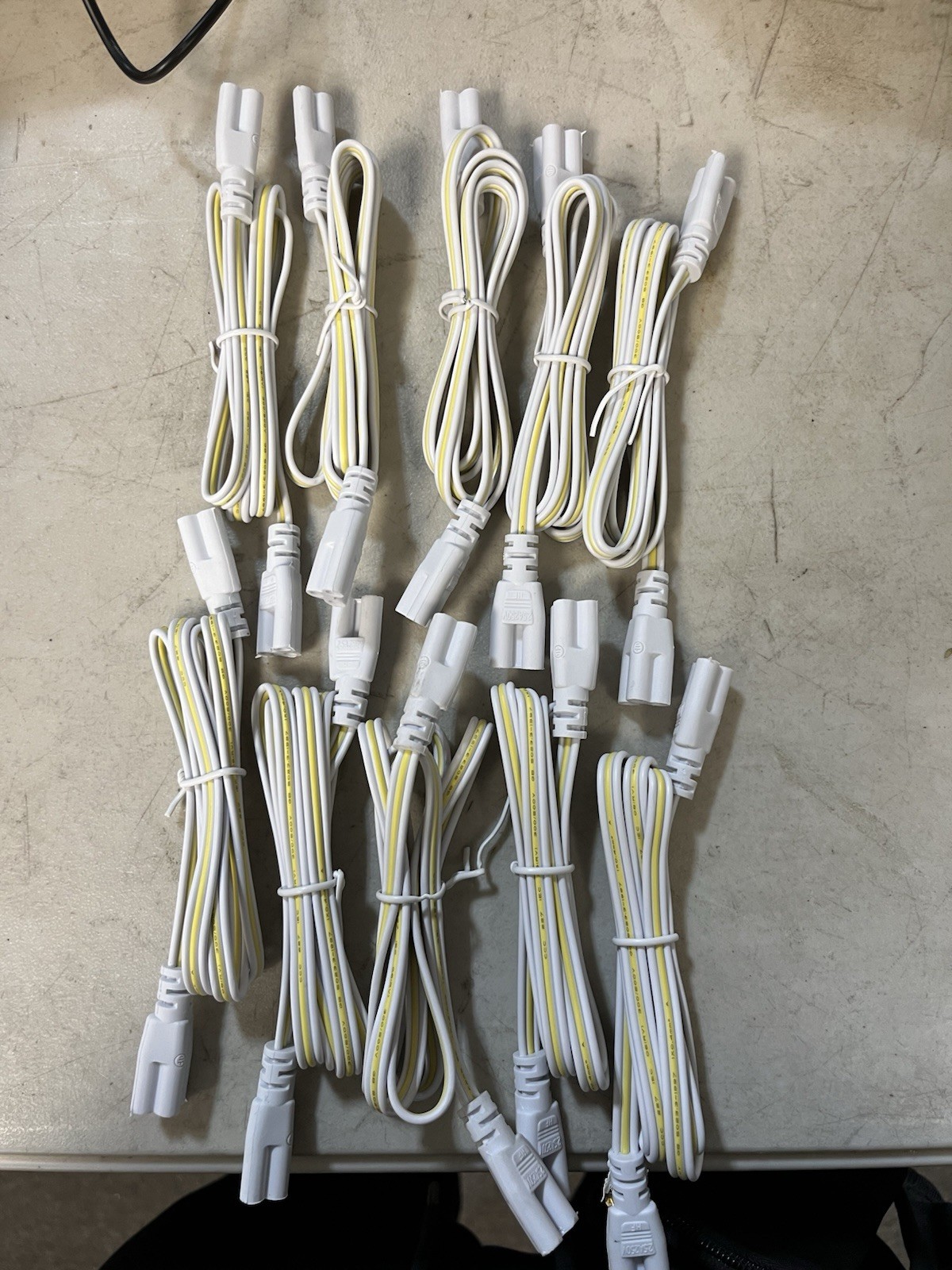 T5 T8 LED Tube Connector Cable 100CM, Female to Female Extension Wire Cord