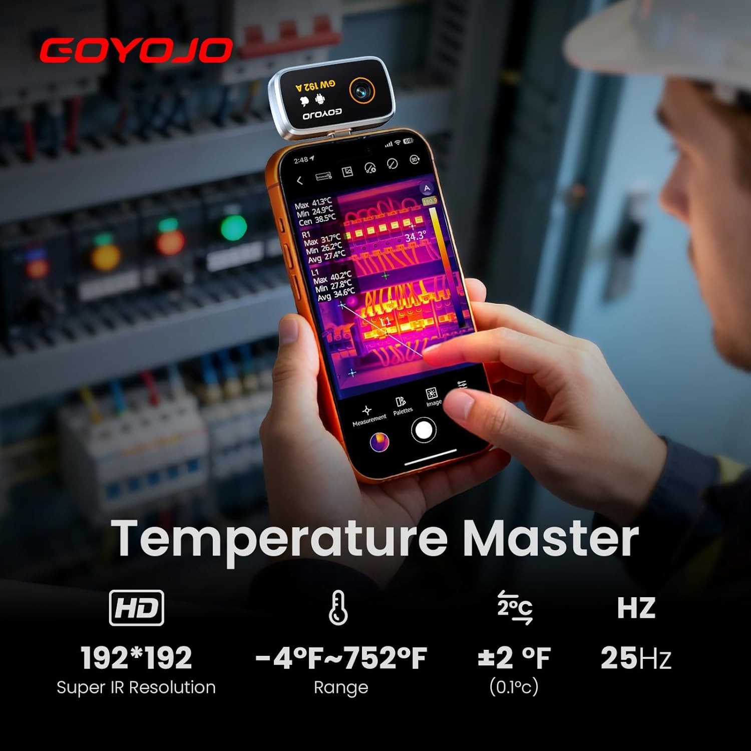 GOYOJO Thermal Image Camera IR Resolution 512×384 Infrared Camera for Android
