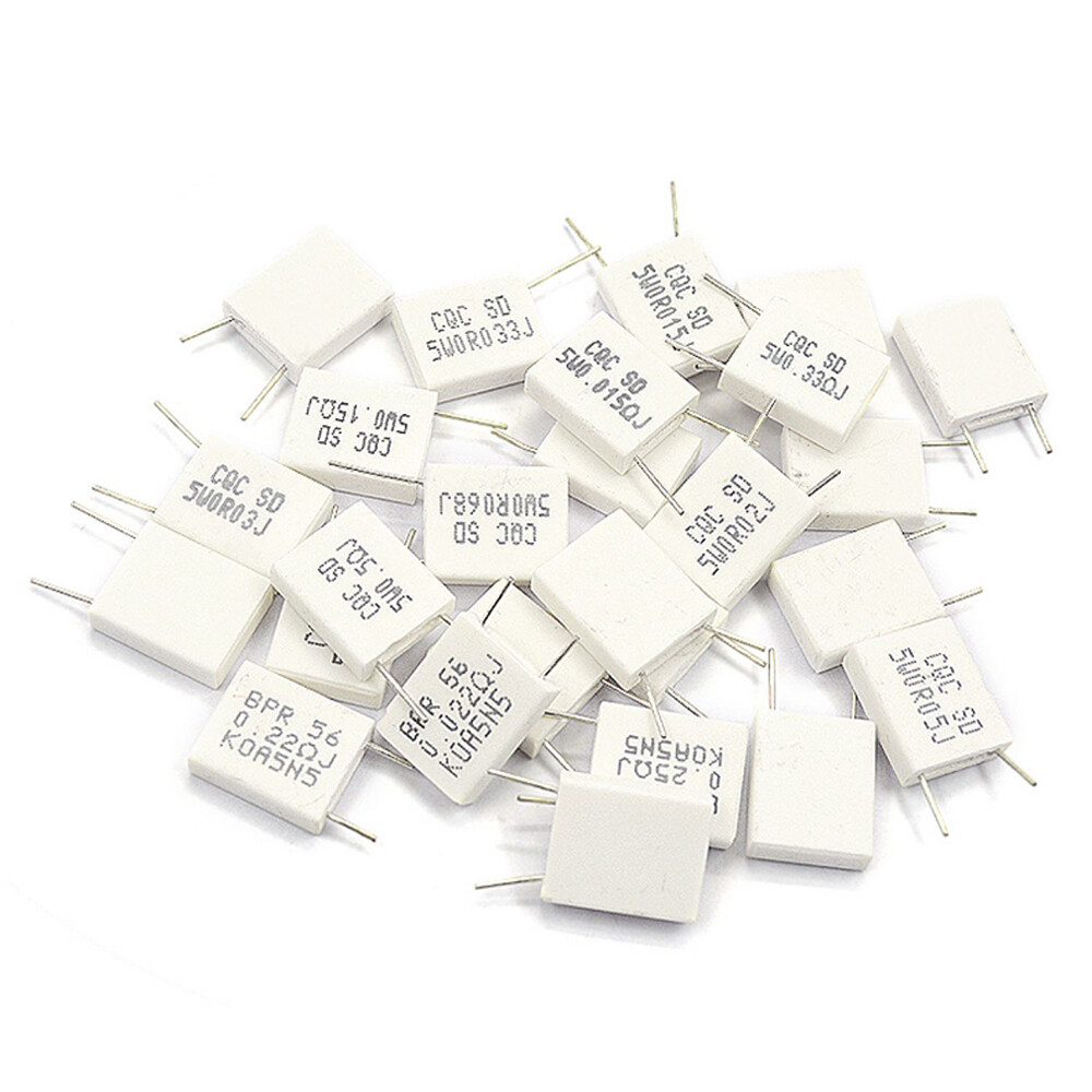 BPR56 5W 0.01R-0.5R Ω Wirewound Non-inductive Cement Resistor Ceramic horizontal