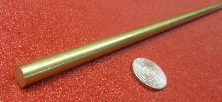 360 Brass Rod 5/16″ (.312″) Diameter x 24.0″ Length, 2 Pcs, 4 Ft