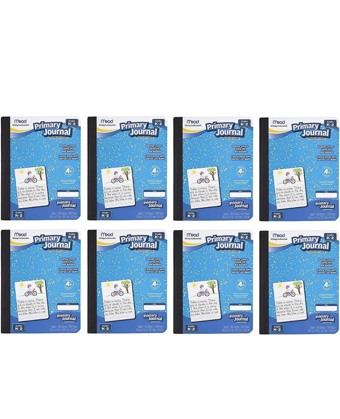Mead Primary Journal Creative Story Tablet, Grades K-2, 8 Pack (9554)