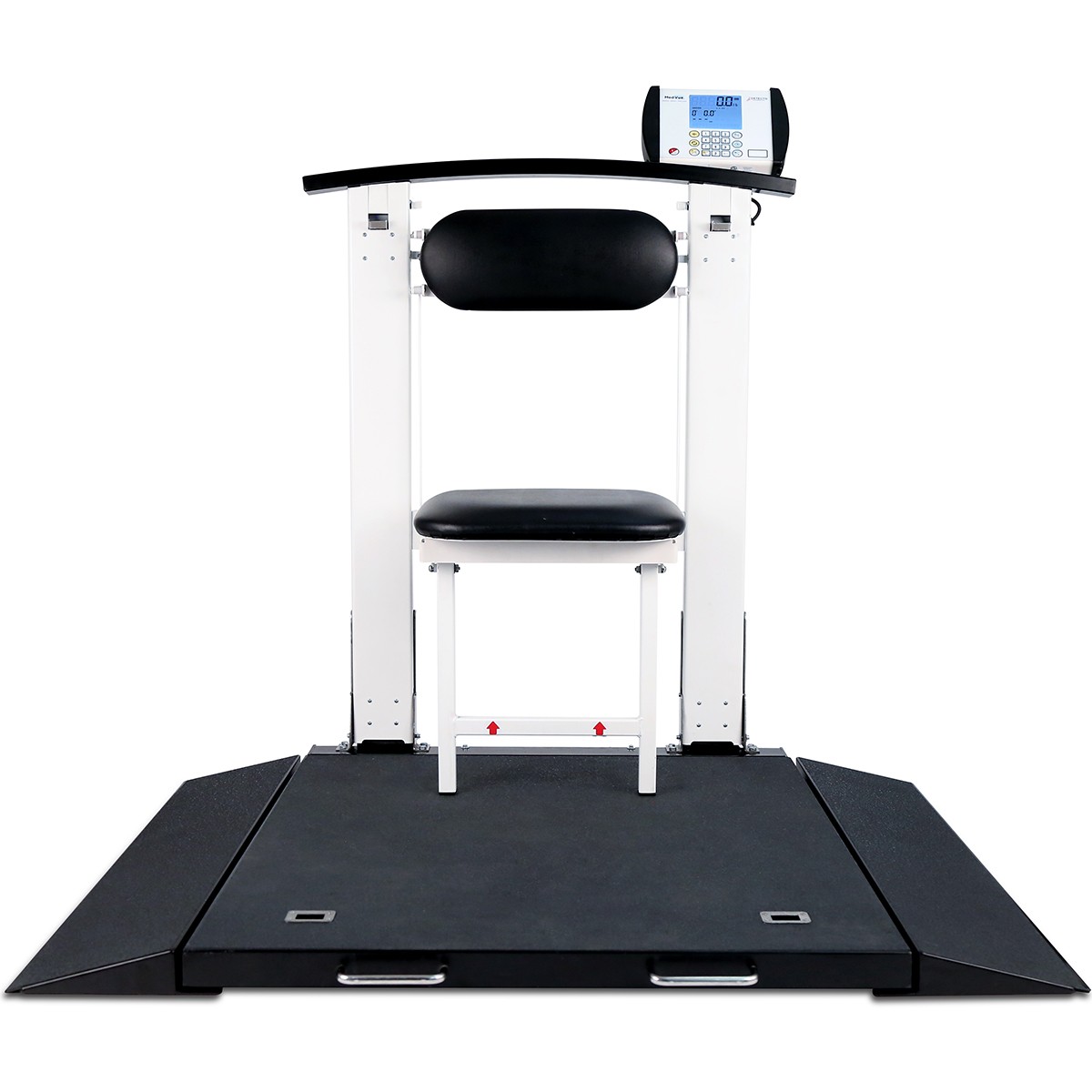 Detecto 6570 Portable Wheelchair Scale w/ Seat 1000 lb x 0.2 lb BMI AC Adapter