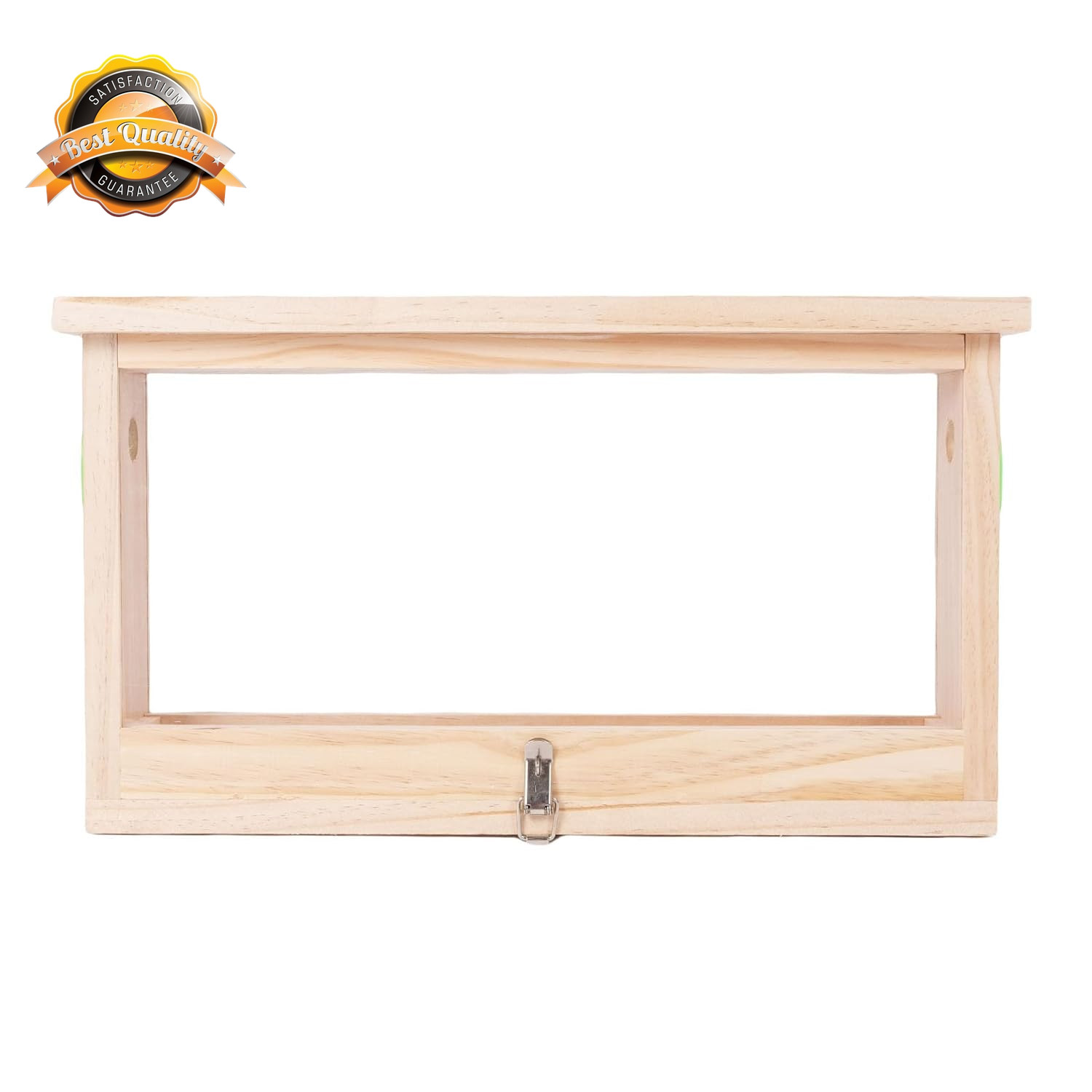 Bee Breeding Observation Box Acrylic Wooden Beehive Frame Vents 21.7In