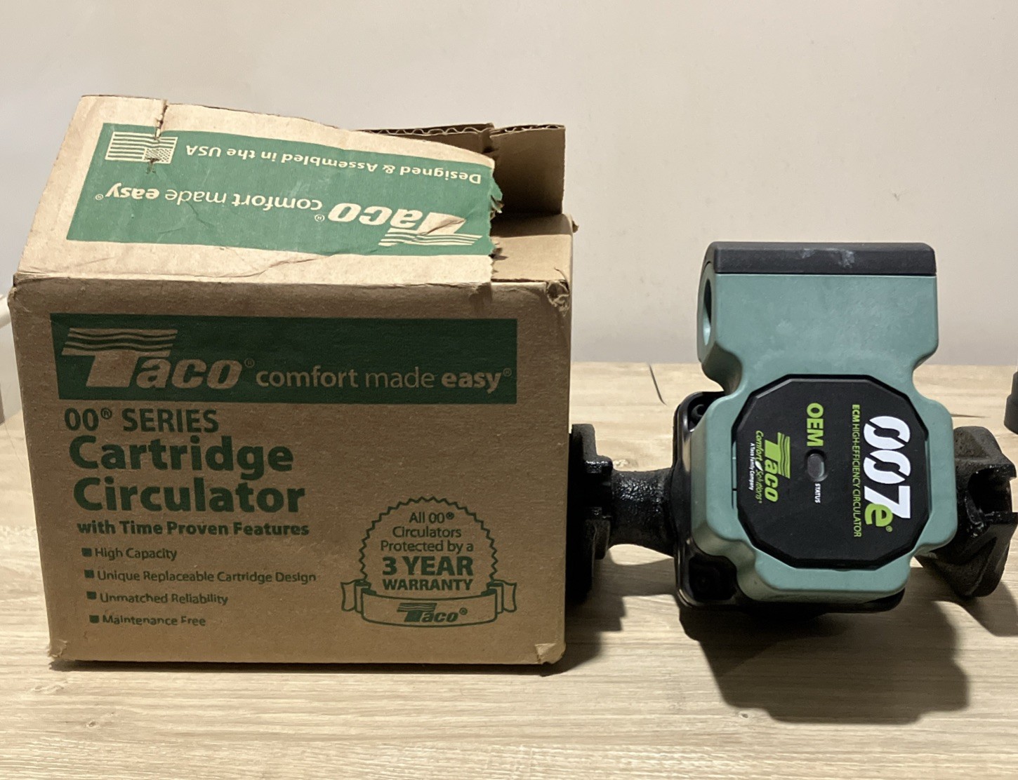 TACO 007-F5 circulator pump