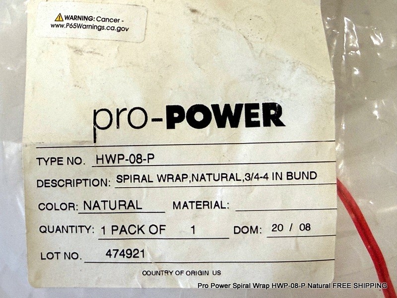 Pro Power Spiral Wrap HWP-08-P Natural FREE SHIPPING
