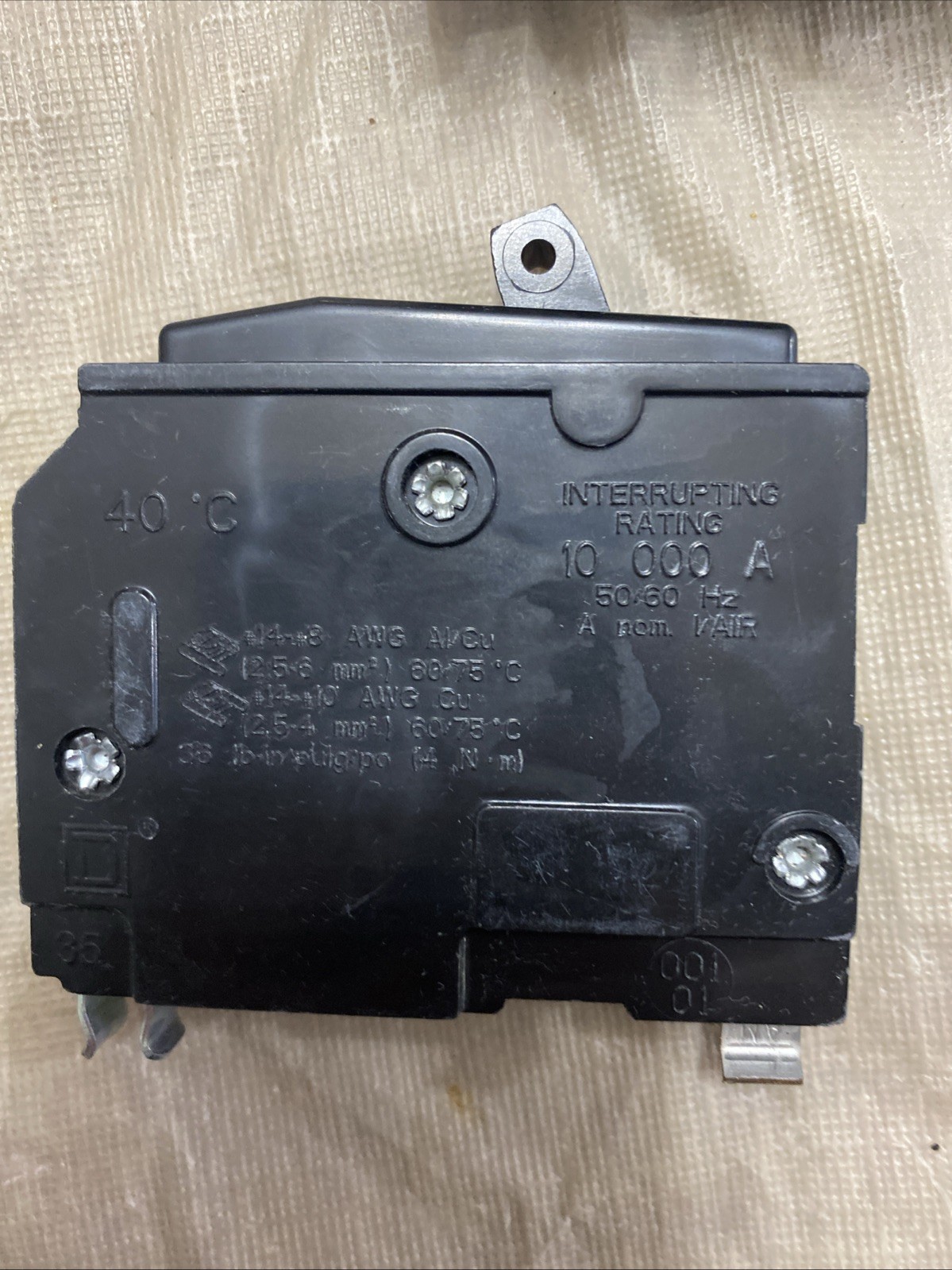 Lot of 5 Square D QO120 20A Circuit Breakers Good Condition