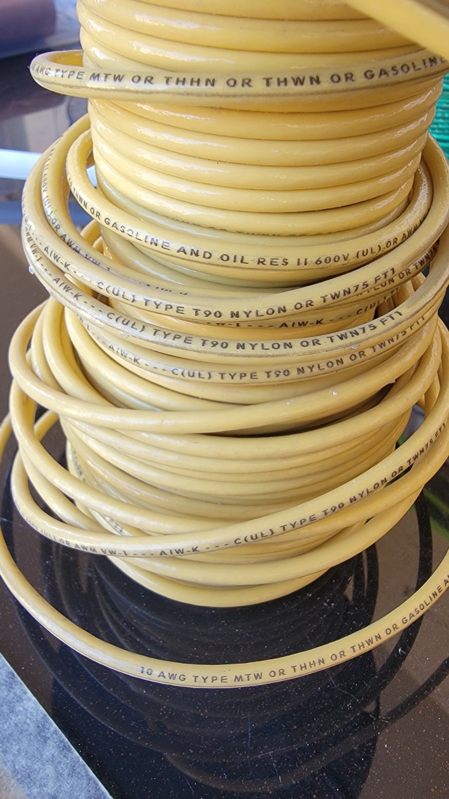 Southwire Partial Roll THNN Brown & Yellow 10 AWG Approx 400′ – 15.2 Lbs TOTAL