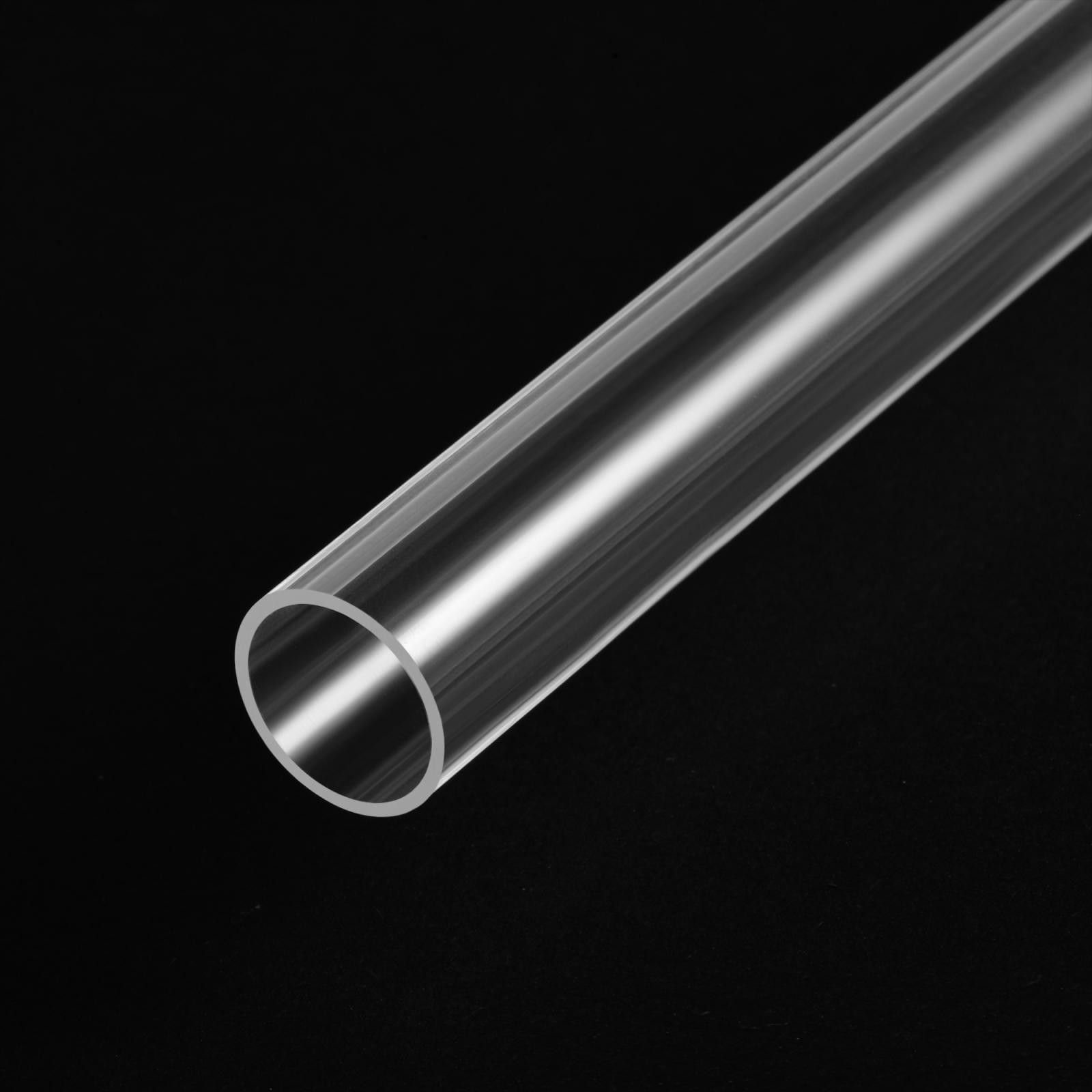Clear Rigid Acrylic Pipe 13mm ID x 15mm OD x 0.5m 1mm Wall Tube
