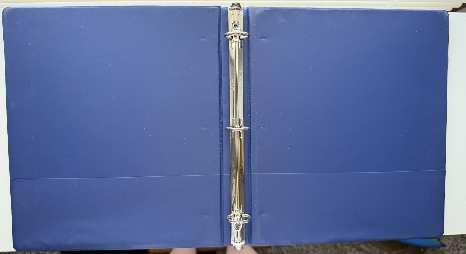 1 in Vinyl Daily Use 3-Ring Binder 175 Sheet Round Ring Blue