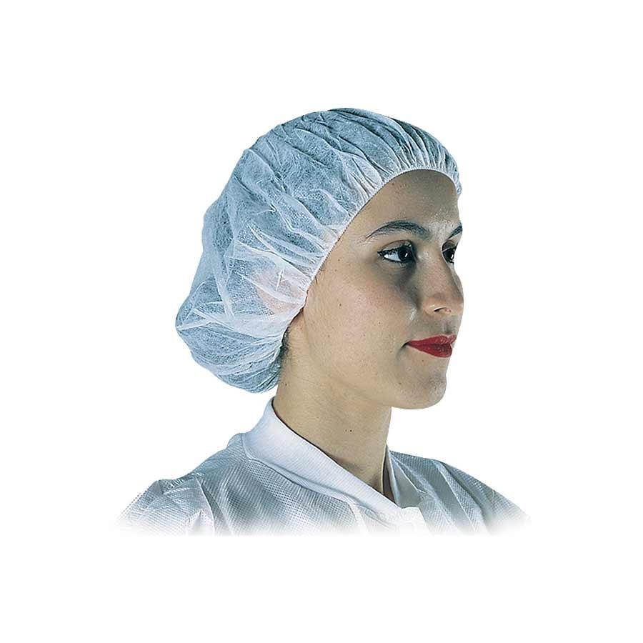 15821W Polygard SPUNBONDED POLYPROPYLENE BOUFFANT CAPS – White 500/CS