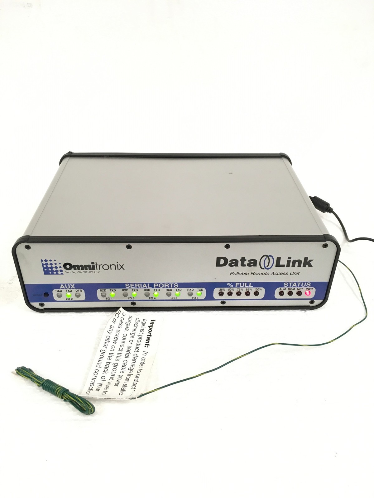 Omnitronix 880 Data Link Remote Access Unit DL4M61331EOC, No Ac Adapter, WORKING
