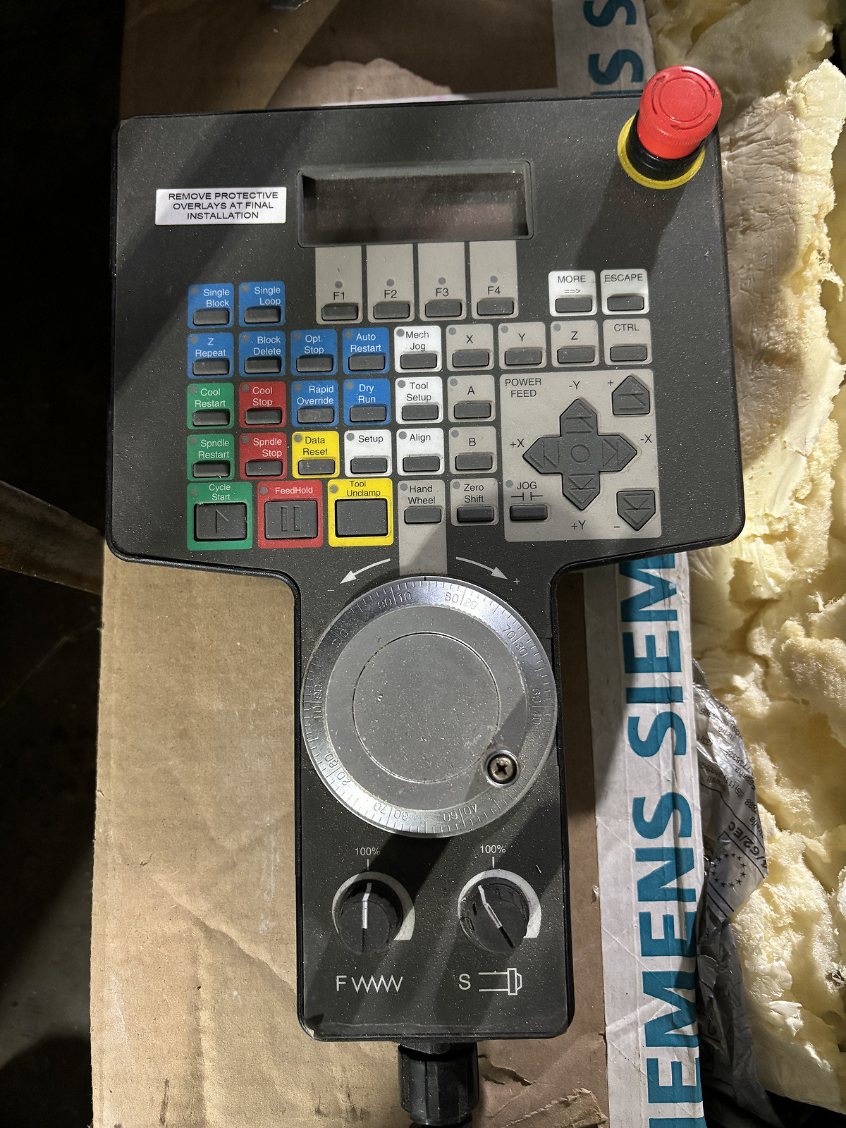 CINCINNATI MILICRON 3-424-2158A REV B TEACH PENDANT reman by Siemens
