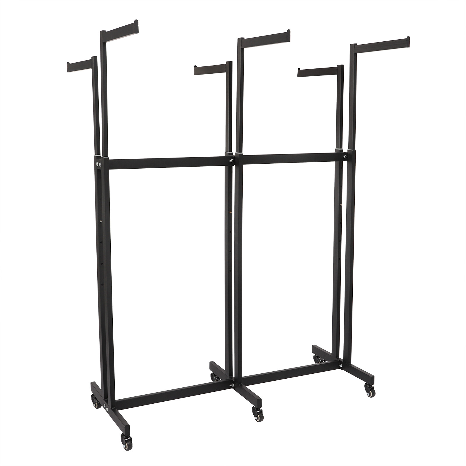 6 Arms Clothing Display Retail Rack Adjustable Floor Standing Metal Garment Rack