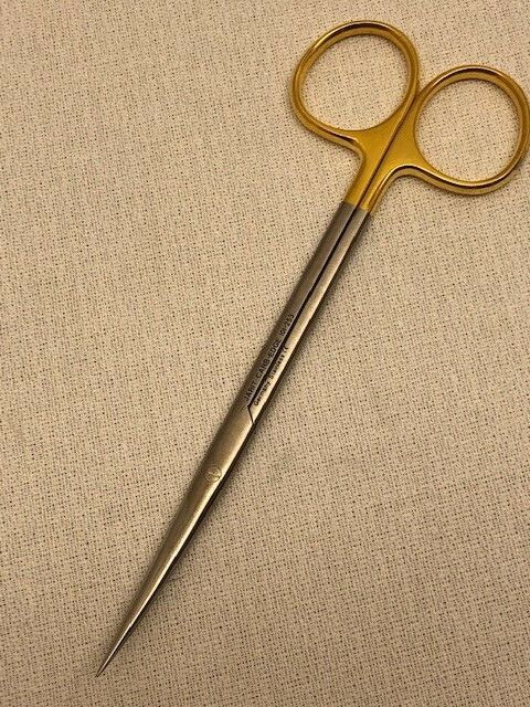 JARIT INTEGRA 101-253 5 3/4” CURVED METZENBAUM LAHEY CARBIDE SCISSOR S/S ( C )