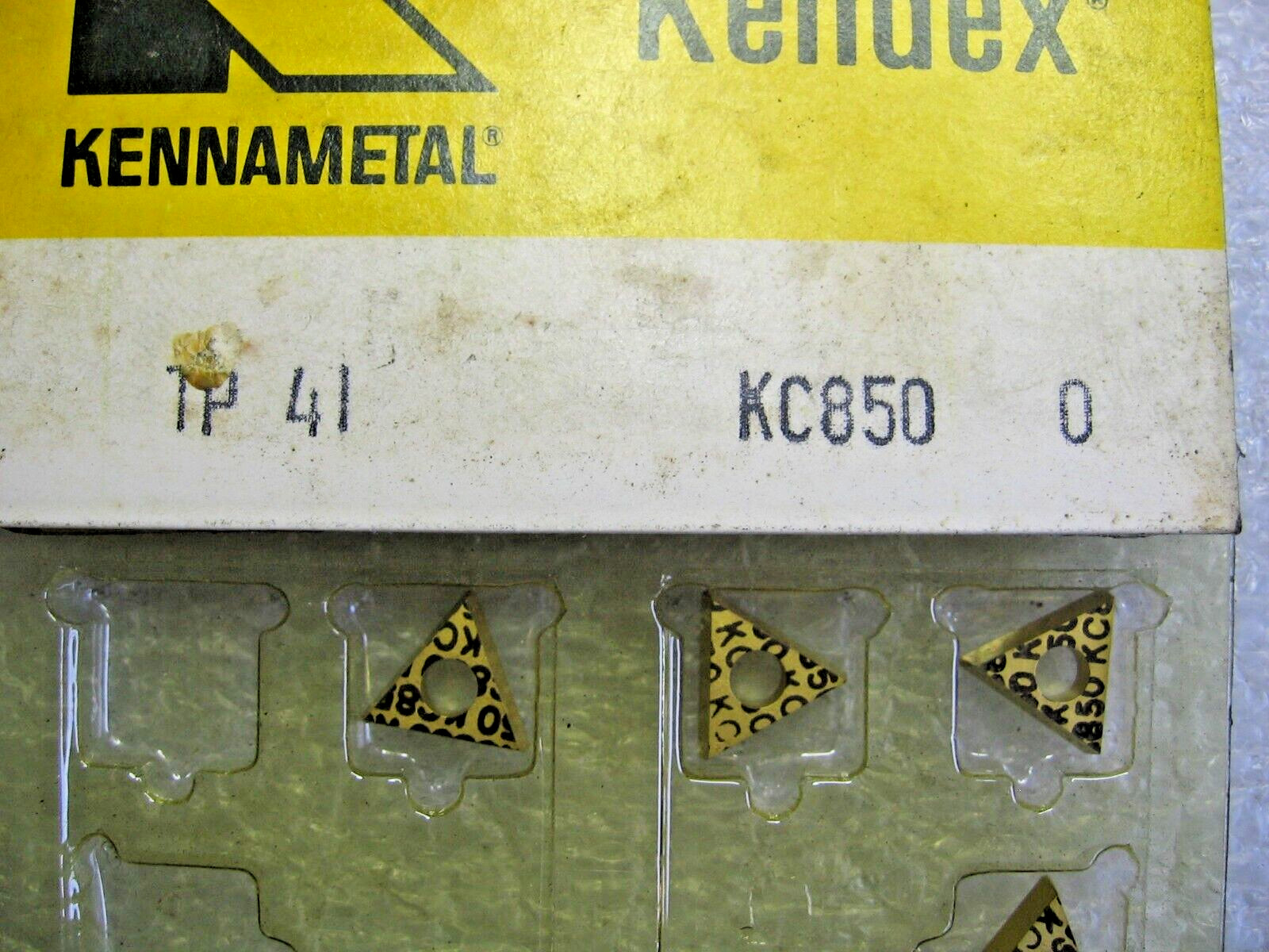 7 Pieces) Kennametal TP-41 KC850 Grade Carbide Turning Inserts TP41