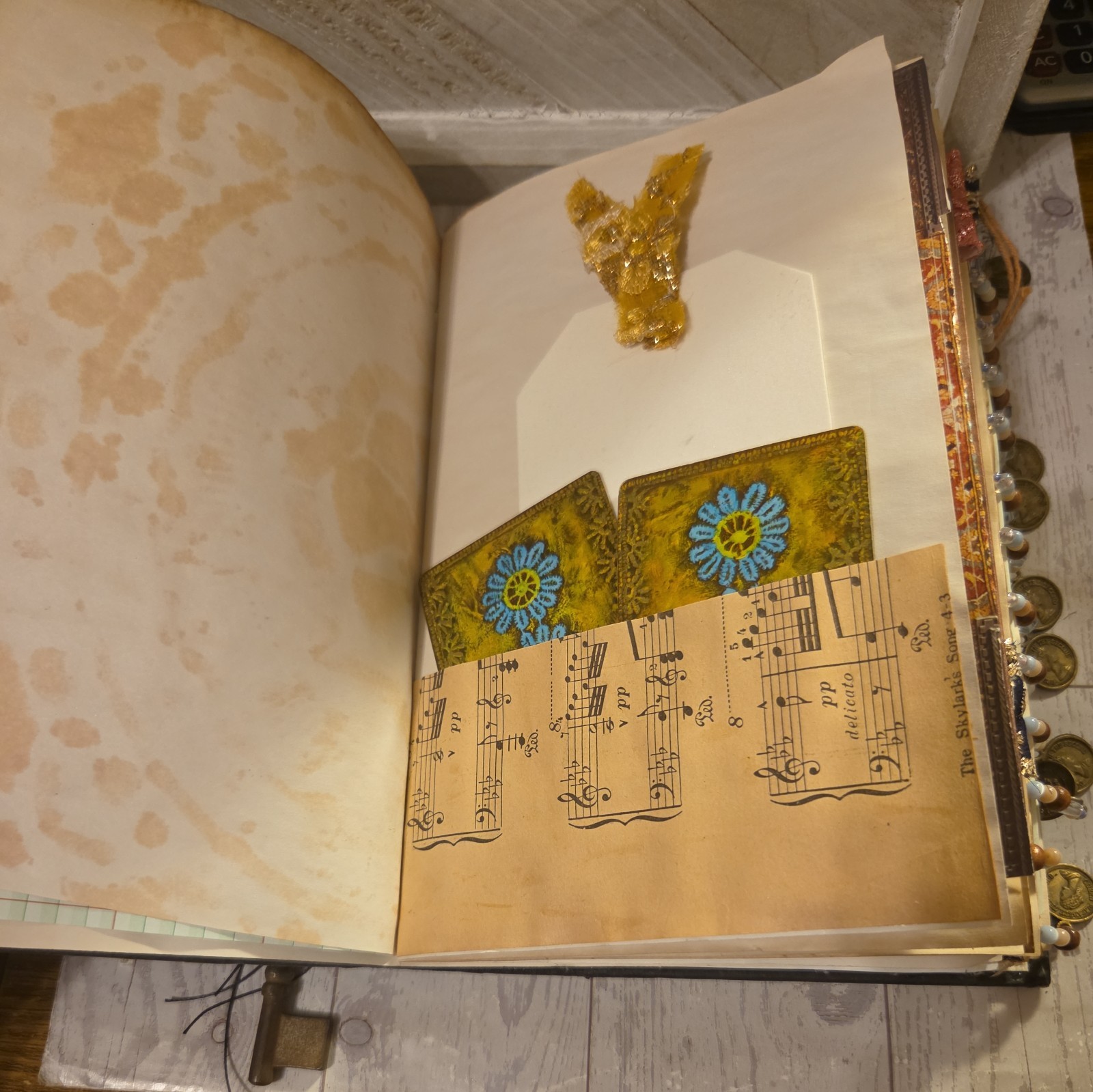 Fully Embellished Handmade World Traveler Themed Junk Journal 88 pages