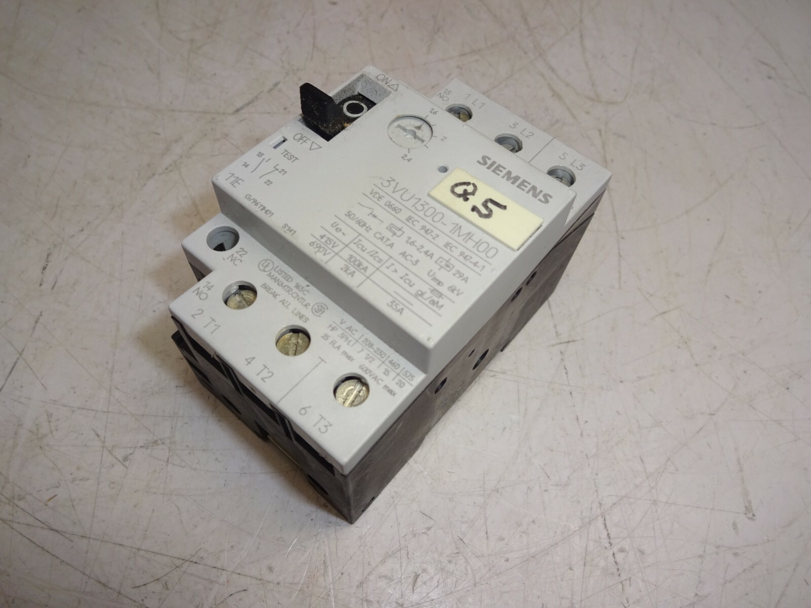Siemens 3vu1300-1mh00 Motor Starter Protector