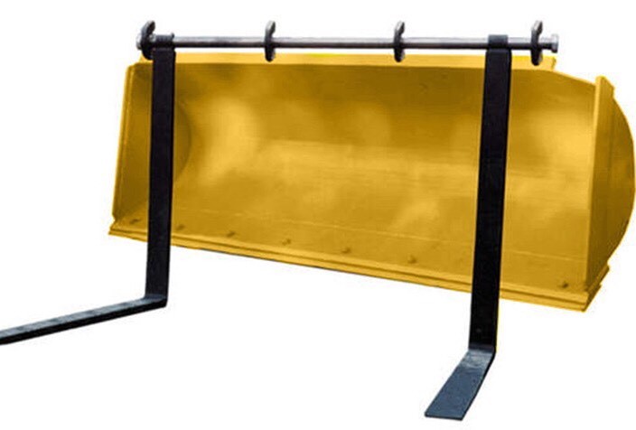 4 Weld On Mounting Brackets for Pin Type over the Bucket Loader Pallet Forks