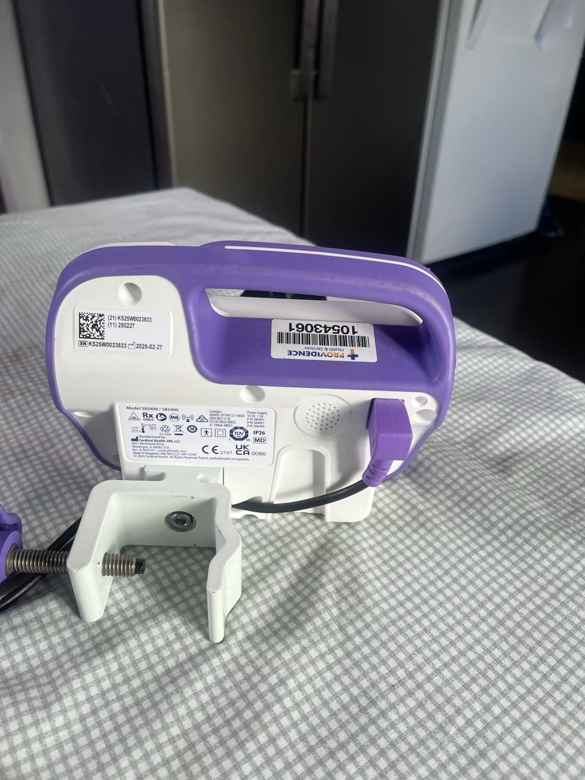Cardinal Health Kangaroo OMNI Portable Enteral Feeding Pump Audible/Visual Alarm