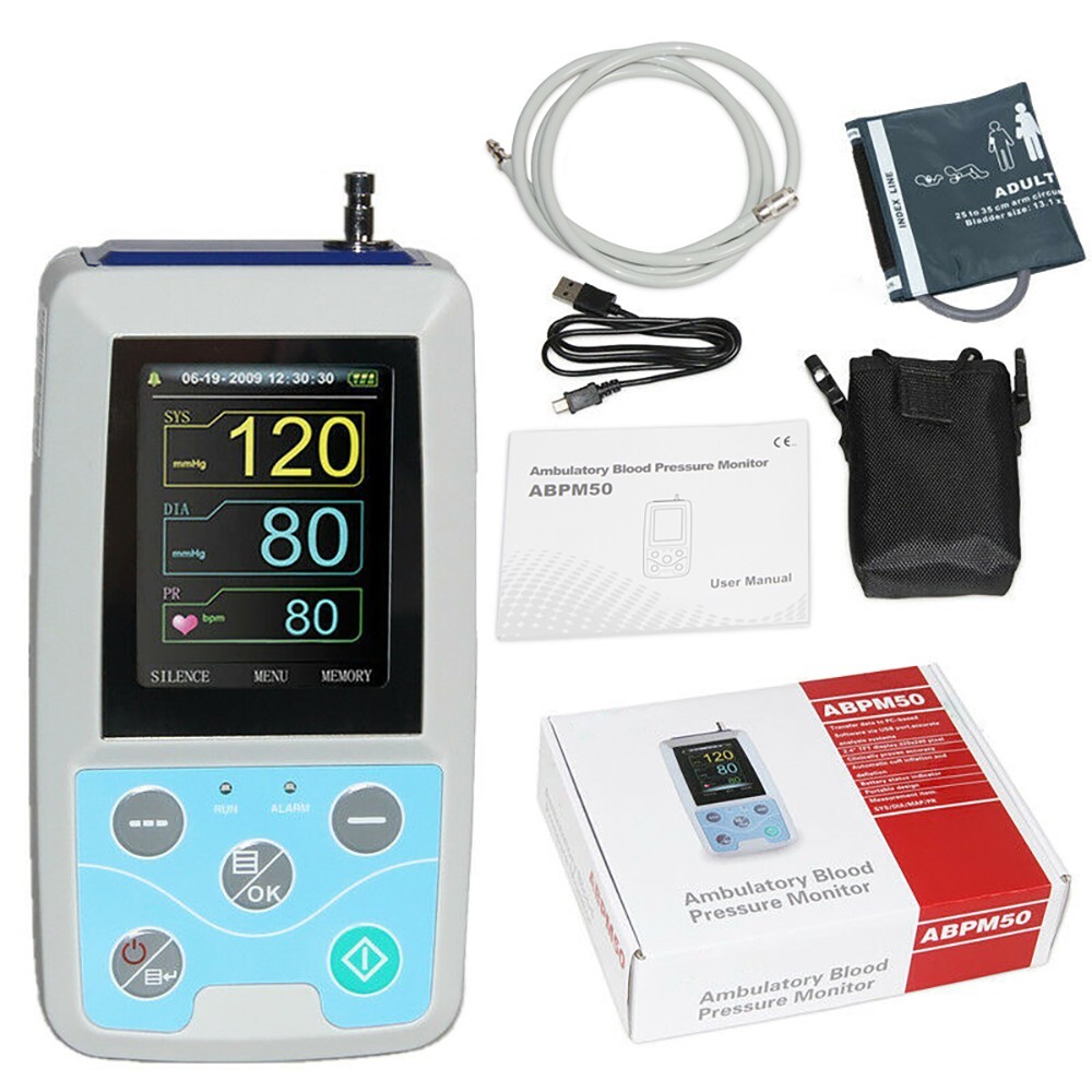 ABPM50 24-hour dynamic blood pressure and electrocardiogram monitor