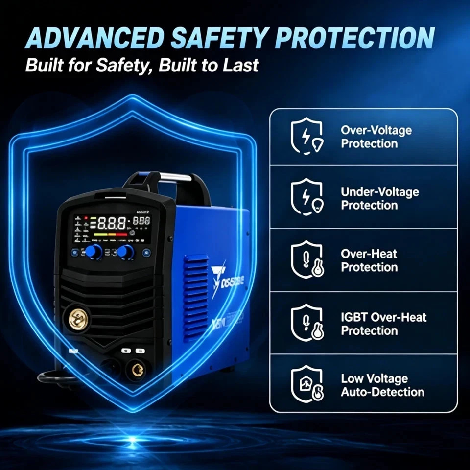 5-IN-1 270A Aluminum MIG Welder 110V/220V Gas MIG/Gasless MIG/LIFT TIG/Stick/Alu