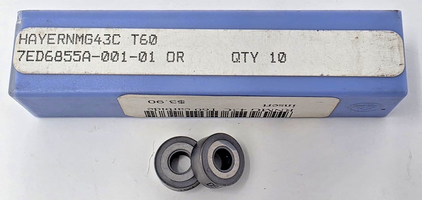 HERTEL RNMG 43C T60 Carbide Turning Inserts Box of 10