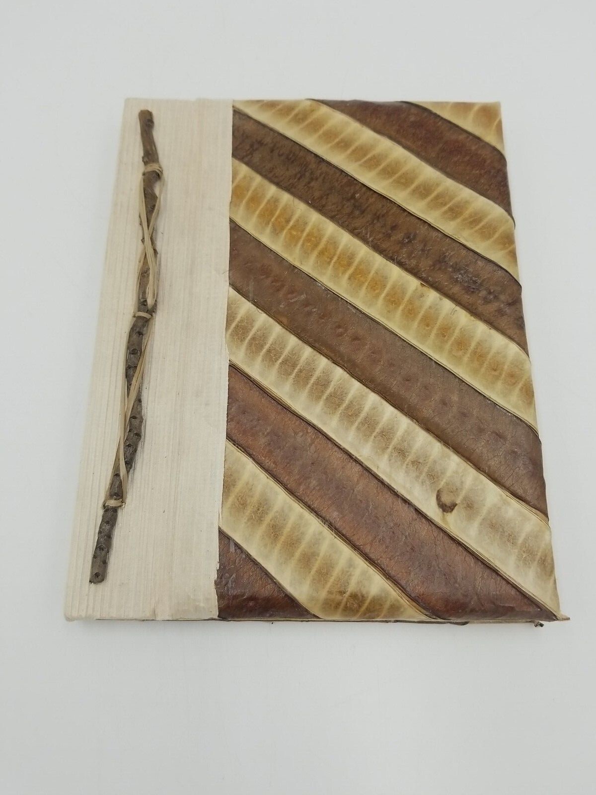 Natural Paper Leaves Cover w/Recycled Paper Notebook/Scrapbook Indonesia