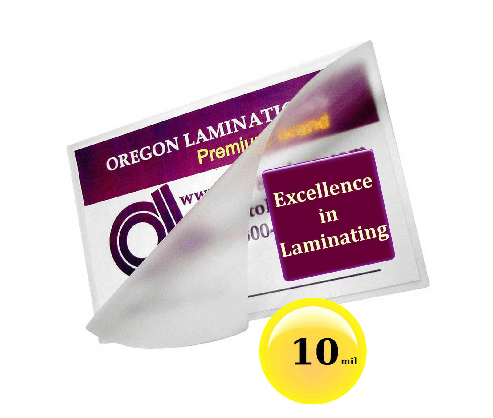 1000/pack Hot 10 Mil Credit Card size Laminating Pouches 2-1/8 x 3-3/8 Clear