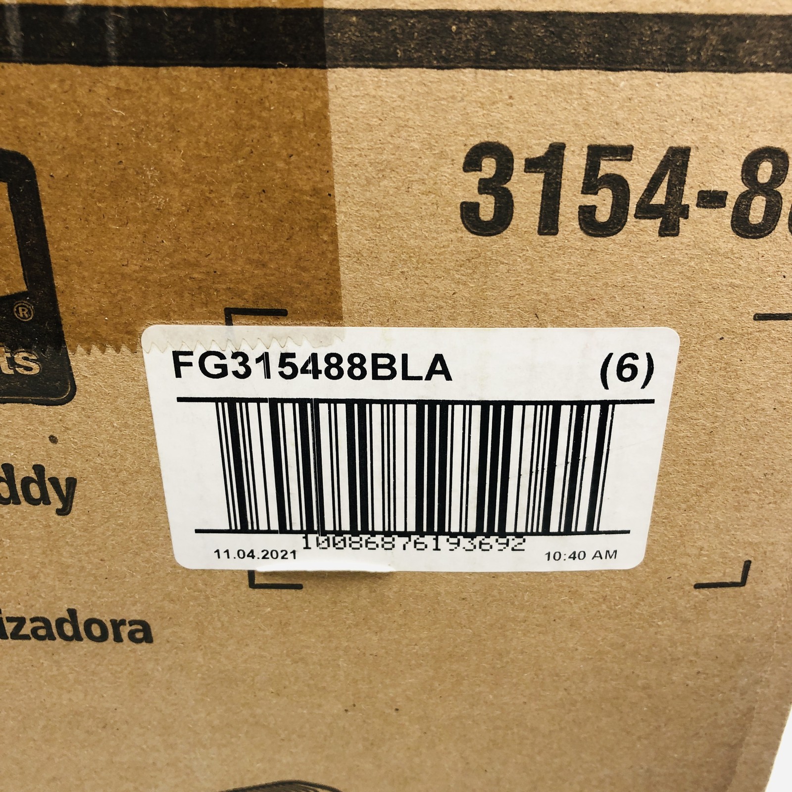 Rubbermaid FG315488BLA Carry Caddy Food Delivery Cleaning Water Bottles Blck 6pk