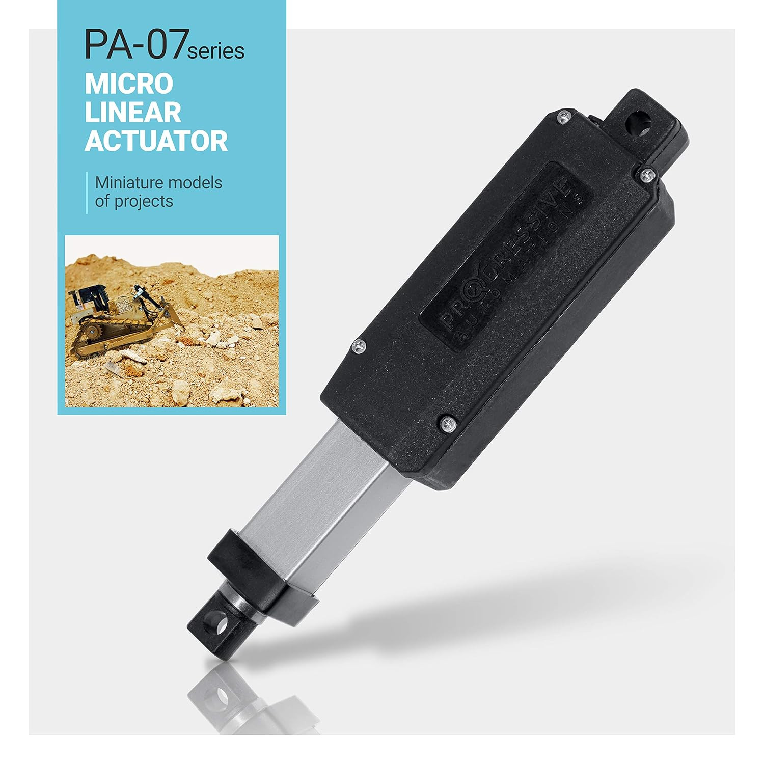 12V Micro Linear Electric Actuator – 2 Inches, 5 Lbs Force with Brushed DC Motor