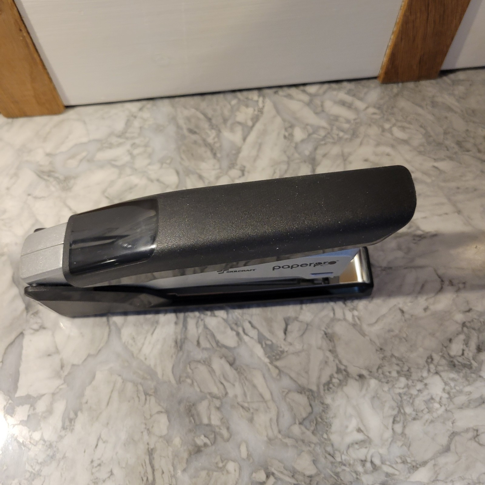 PaperPro inPOWER+ 28 Premium Desktop Stapler, 28-Sheet Capacity, Black/Silver