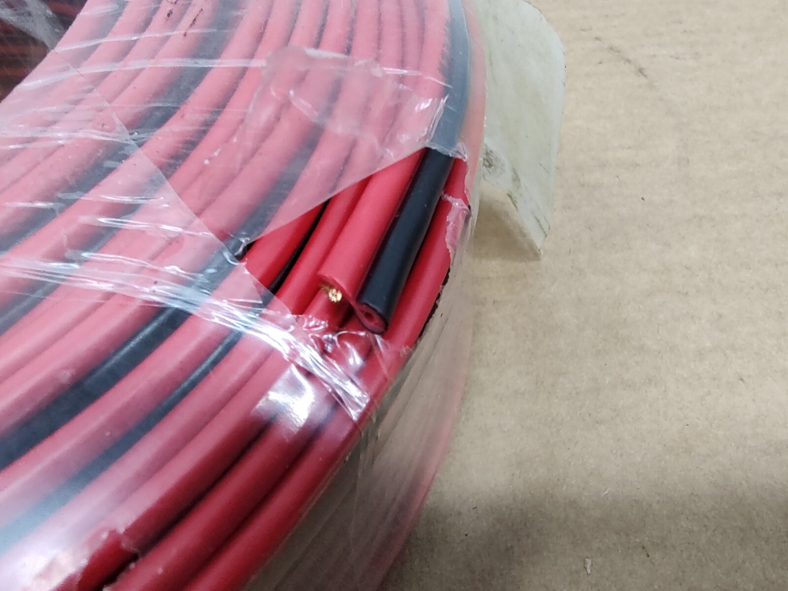 100 Meters, 2-Core Home LED Trumpet Audio Cable RVB 2 x 1.5mm² Wire Red Black