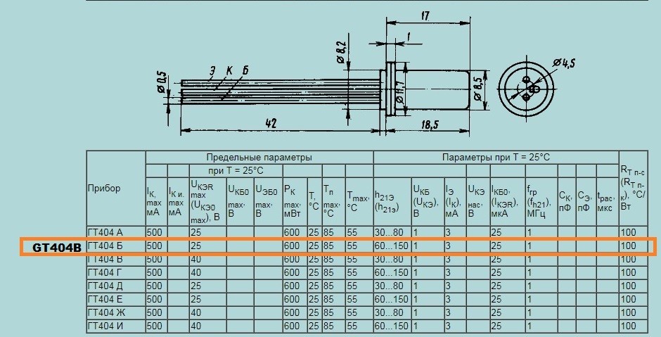 10 pcs. GT404B ~ AC141, AC187 Germanium N-P-N transistor Hfe 60-150 P=600 mW 25V