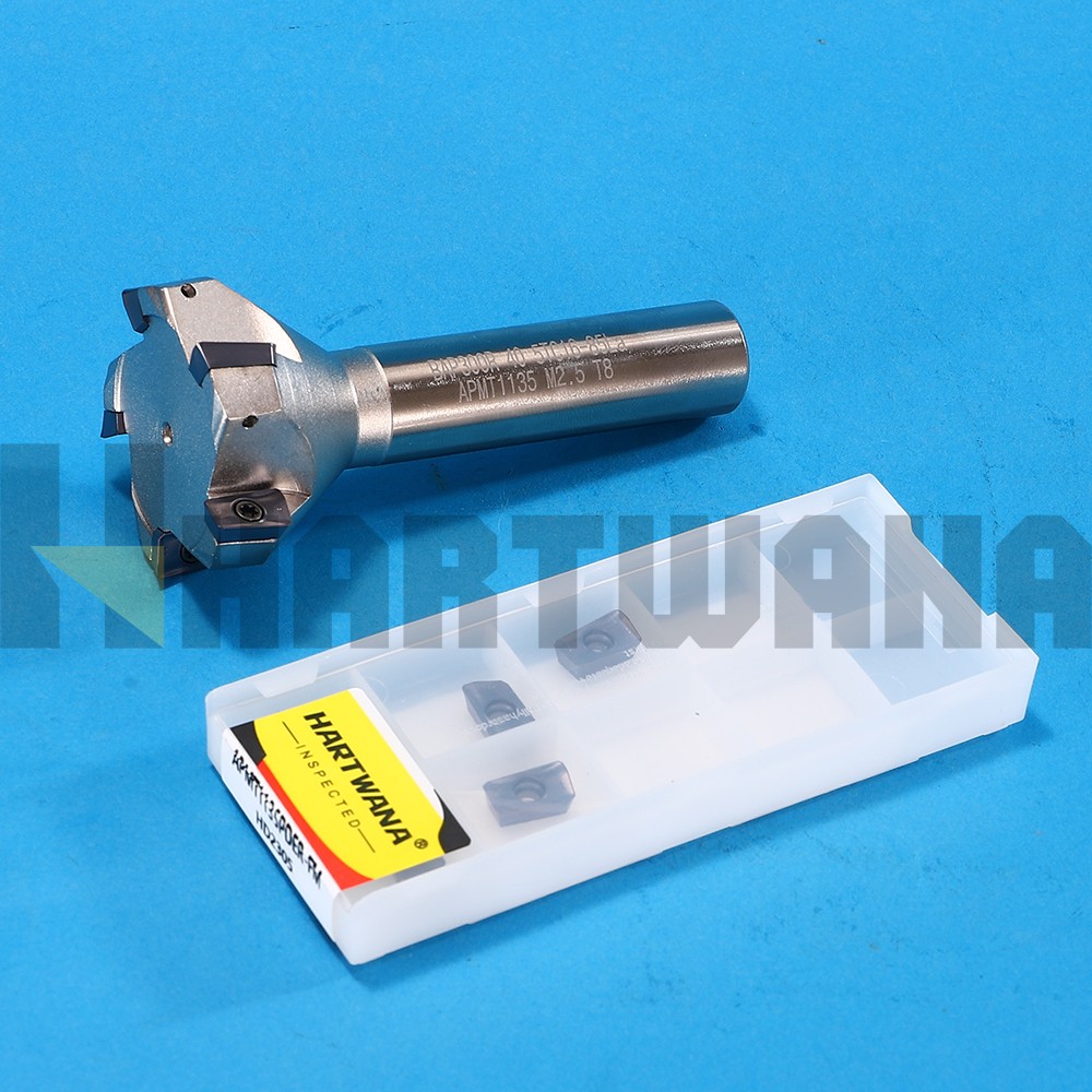 40mm Face Milling Cutter End Mill Holder Milling Inserts APMT1135PEDR 10PCS
