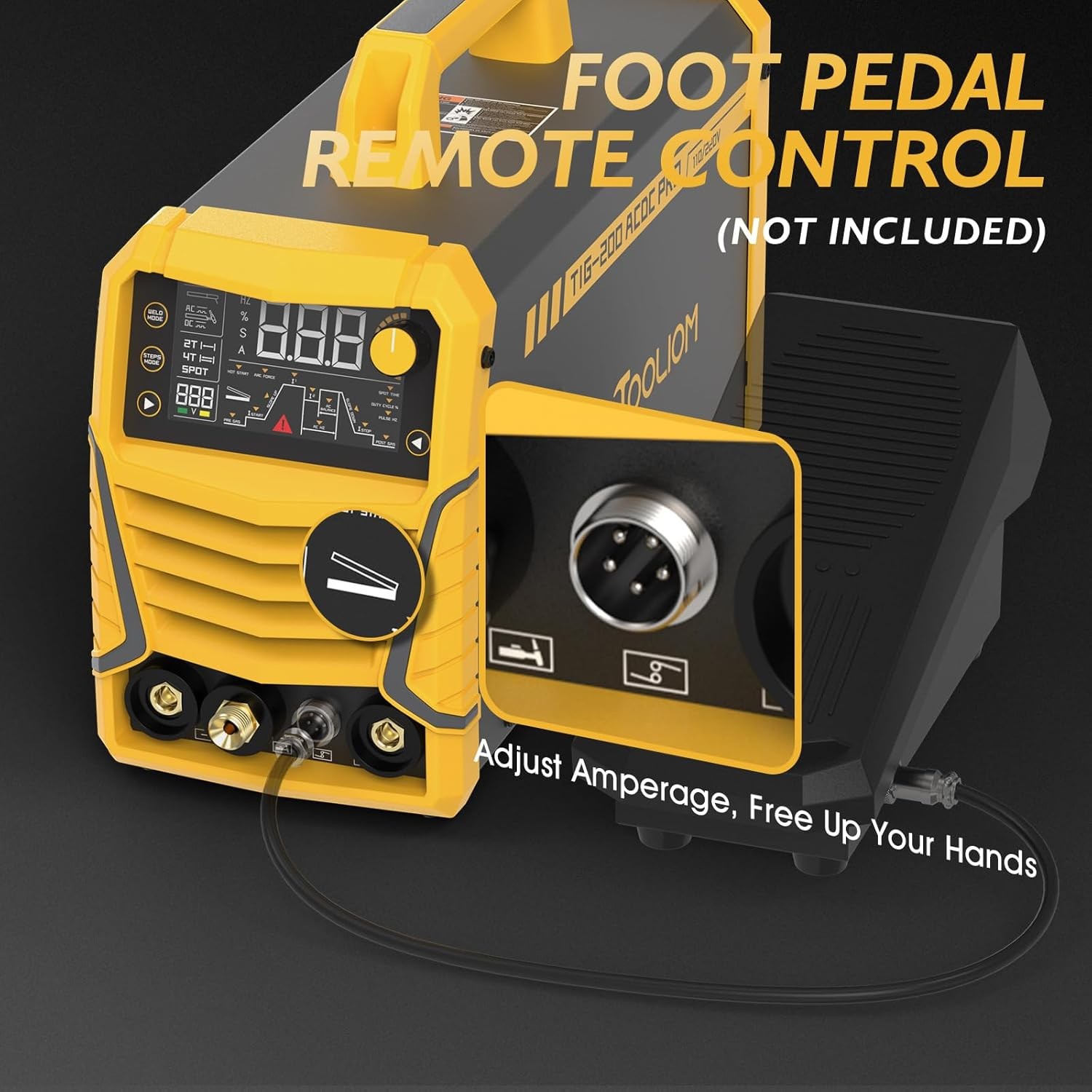 200A AC/DC TIG Welder with Pulse 110V/220V Aluminum Welder IGBT Inverter.