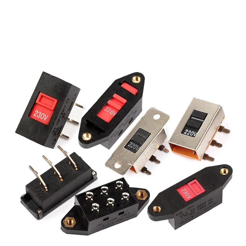 Voltage Selector Slide Switch AC 110V-220V / 115V-220V / 115V-230V 3 Pin 6 Pin