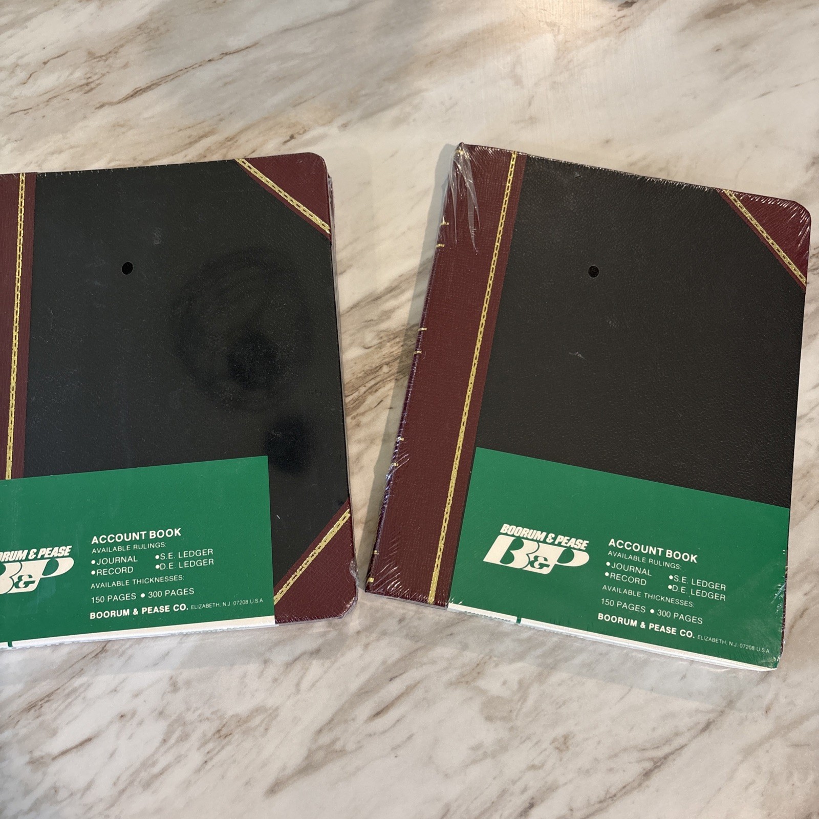 Boorum & Pease Columnar Book Lot Of 2 Record Ledger 21-300-R Acid Free Sealed