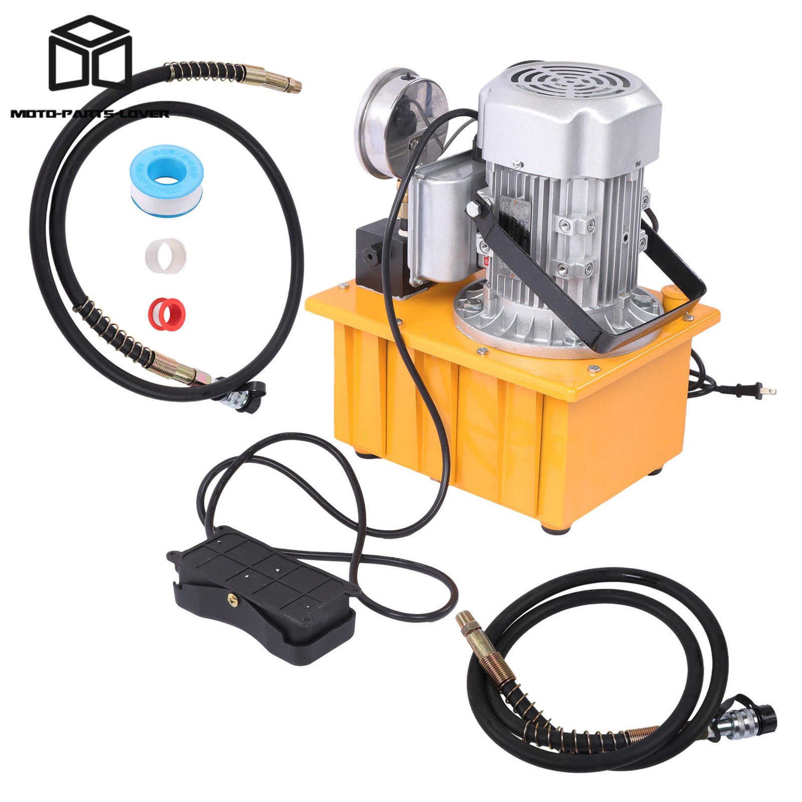 110V Electric Hydraulic Pump 10000PSI Single Acting 8L Flow 0.7L/min