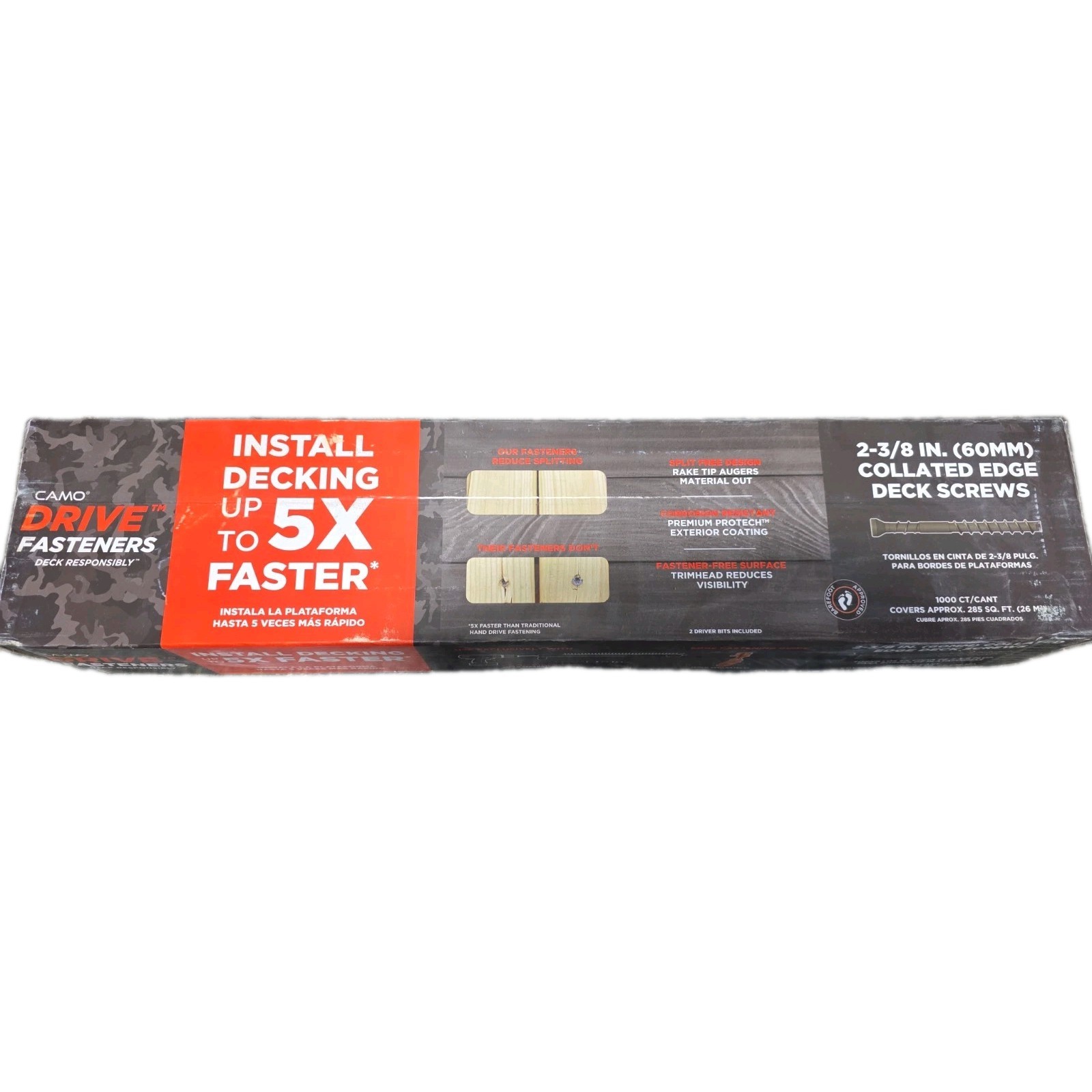 CAMO Drive Collated Edge Deck Screws 2-3/8″ ProTech (1000 ct)