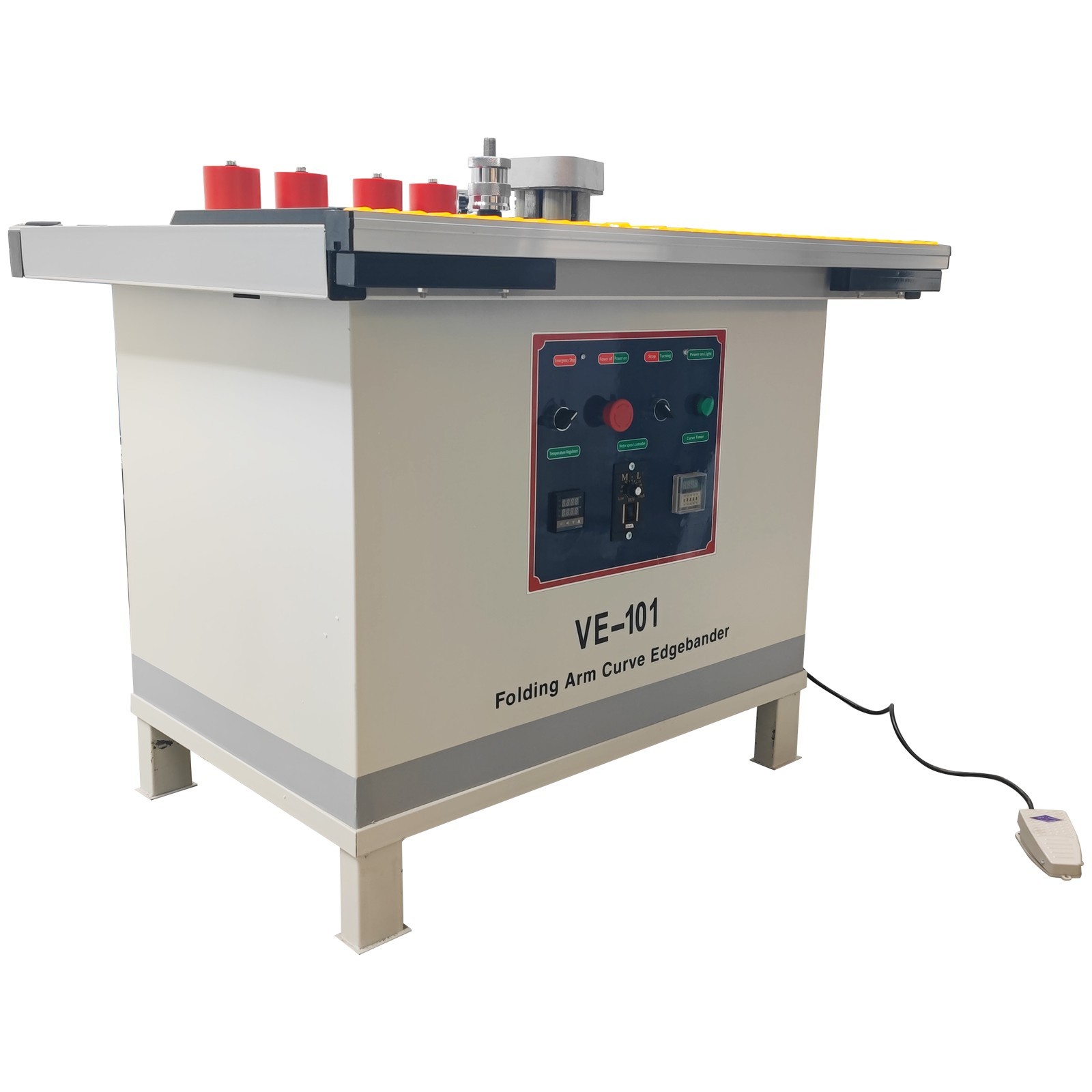 Heavy-duty Edge Banding Machine for Curved&Straight Line W/Control Panel 110V