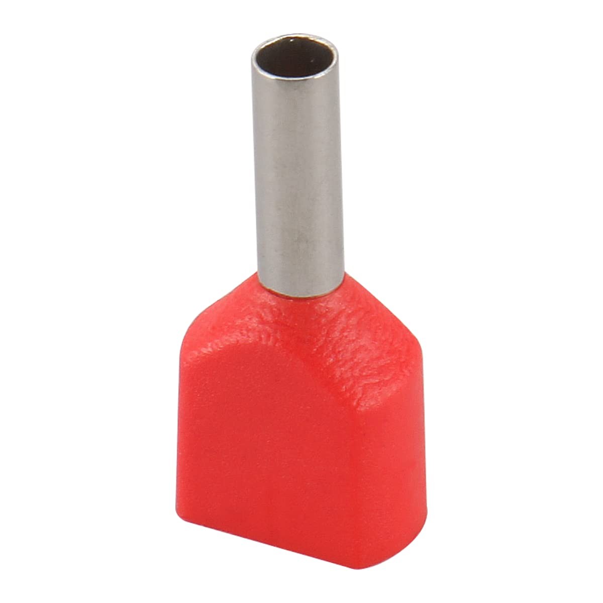 BAOMAIN 100-Pack 18 AWG Twin Wire Ferrules, Red TE1008 Dual 18 AWG,