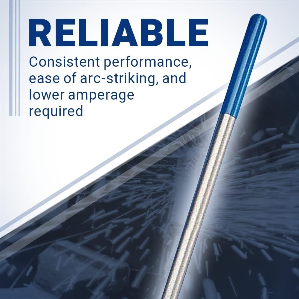 Versatile 10-Pack Tungsten Electrodes 0.040″ – 2% Lanthanated for Alloys & More