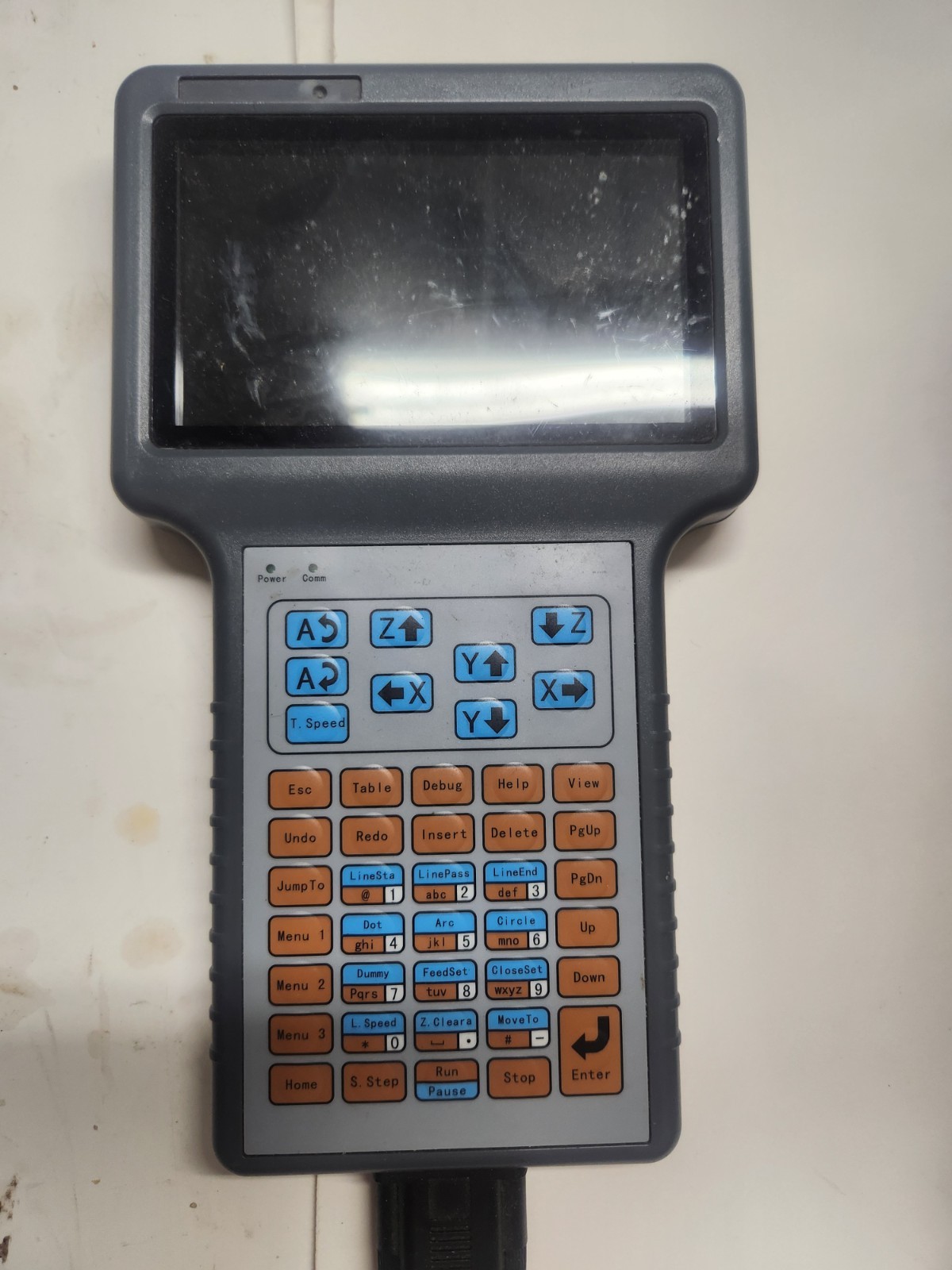 Industrial Robot Teach Pendant Handheld Controller w/ Display Keypad X/Y/Z Jog