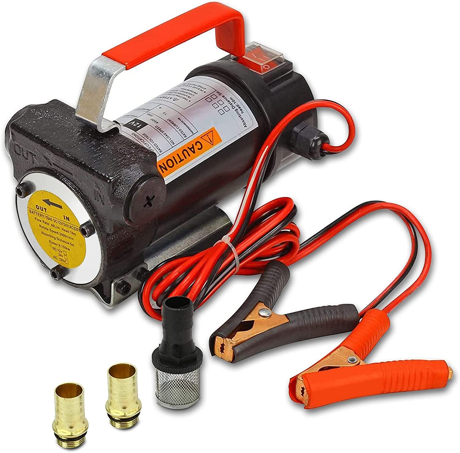 50L/min Electric Fuel Pump 12V Diesel Transfer Pump Kerosene Oil Extractor New