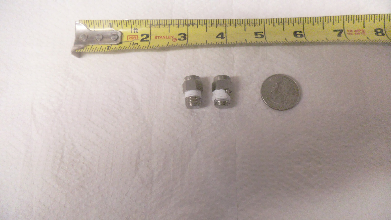 Lot of 2 Cajon Swagelok Stainless pipe plugs, 1/8 NPT, SS-2-P