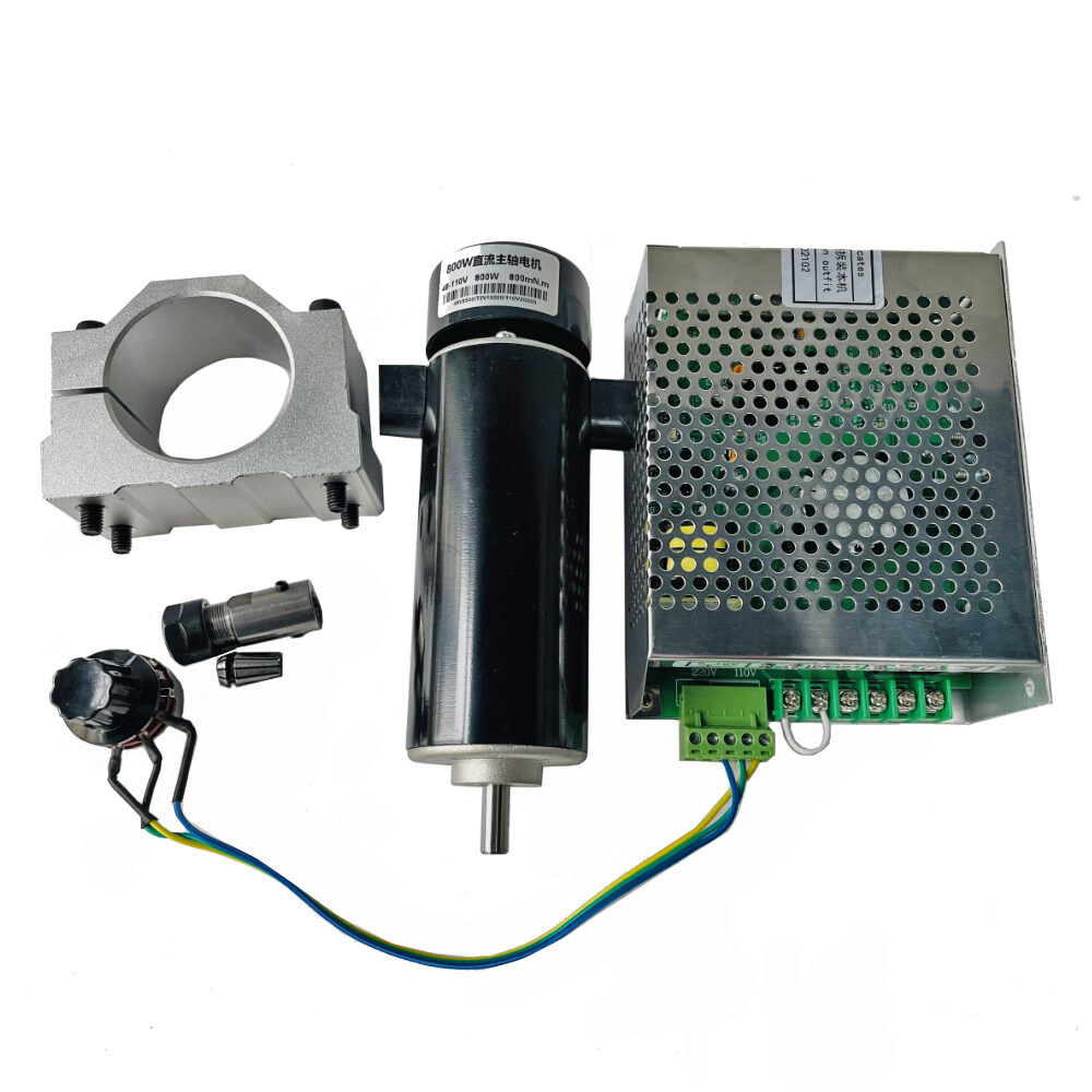 CNC Spindle Kit Air Cooled 800W Spindle Motor + 52mm Clamps + Speed Governor