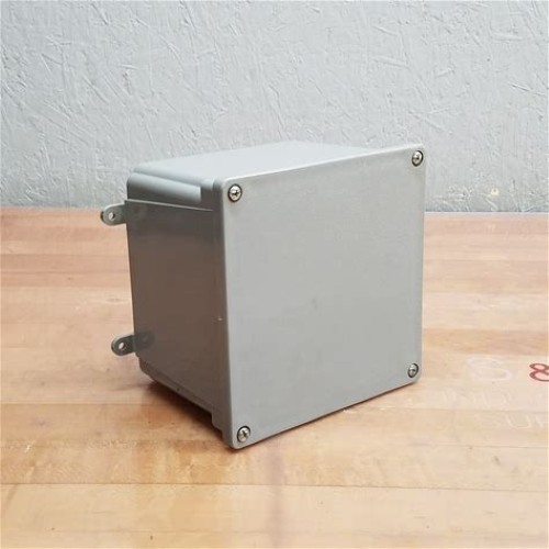 Carlon 6 in. x 6 in. x 4 in. Gray Electrical PVC Junction Box – E987R-3-HD