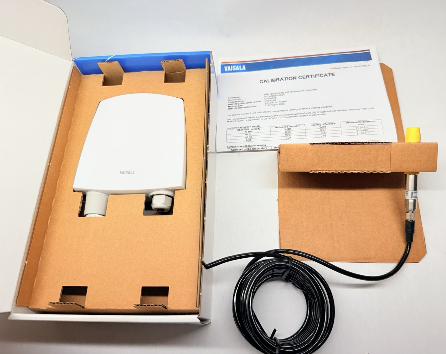 NEW Vaisala HMT120 Humidity & Temperature Transmitter 0 to 100%RH, -40 to +140°F