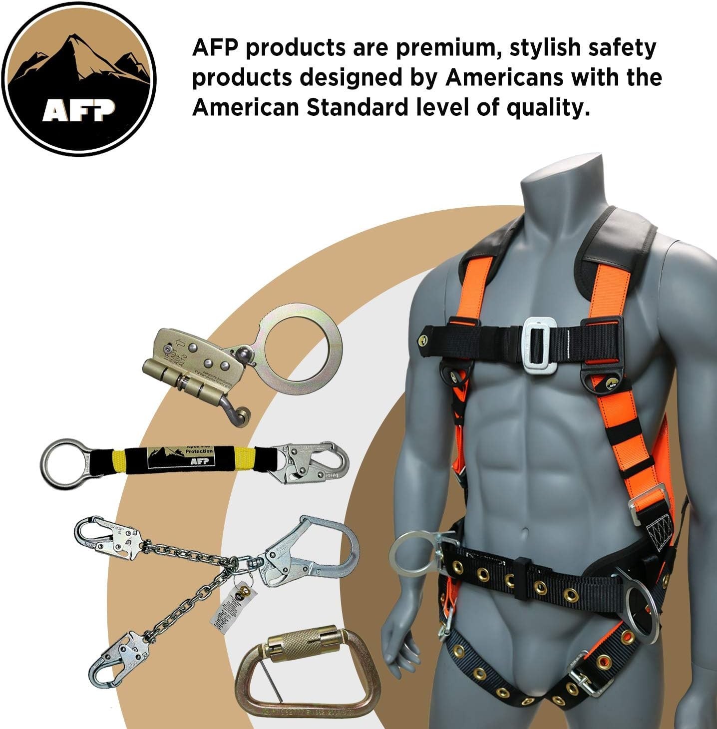 6 FT Single Leg Internal Shock Absorbing Safety Lanyard with Dual Snap Hooks